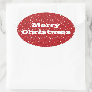 Trees and Snowflakes Christmas Sticker