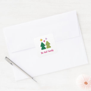 Trees and Twinkles Sticker in Multi-Colour