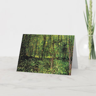 Trees and Undergrowth by Vincent van Gogh Card
