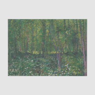 Trees and Undergrowth by Vincent Van Gogh Tissue Paper