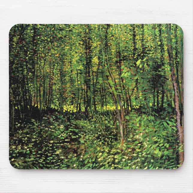 Trees And Undergrowth Mouse Pad (Front)