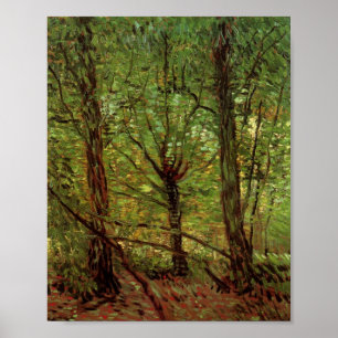 Trees and Undergrowth Van Gogh Fine Art Poster