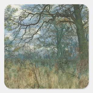Trees and Undergrowth – William Fraser Garden Square Sticker