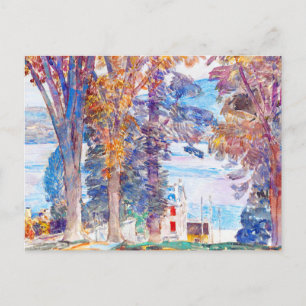 Trees and Water by Childe Hassam Postcard
