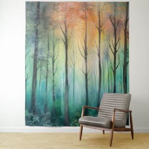 trees backdrop tapestry