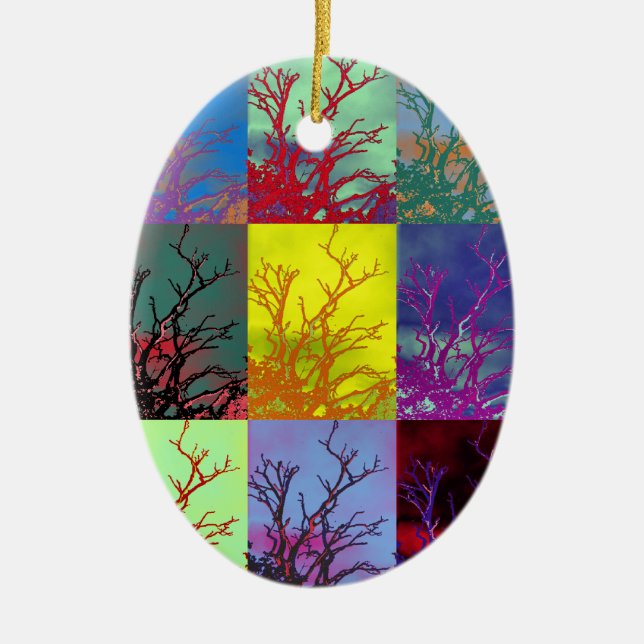 TREES CERAMIC TREE DECORATION (Front)