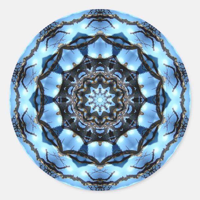 TREES CLASSIC ROUND STICKER (Front)