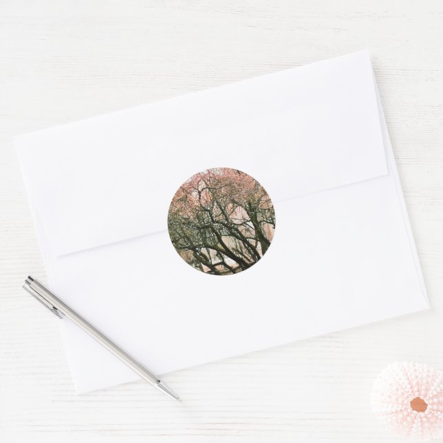 TREES CLASSIC ROUND STICKER (Envelope)