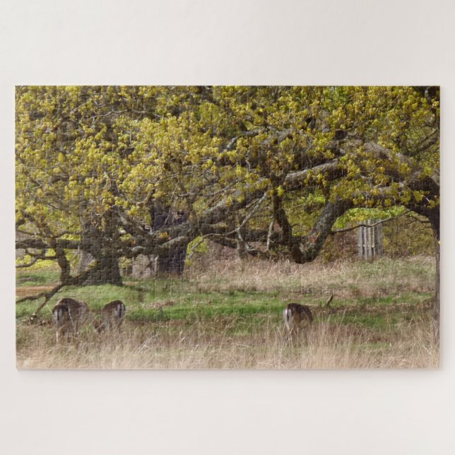 Trees & Deers Jigsaw Puzzle (Horizontal)