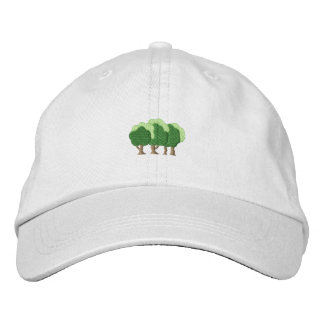 Trees Embroidered Hat