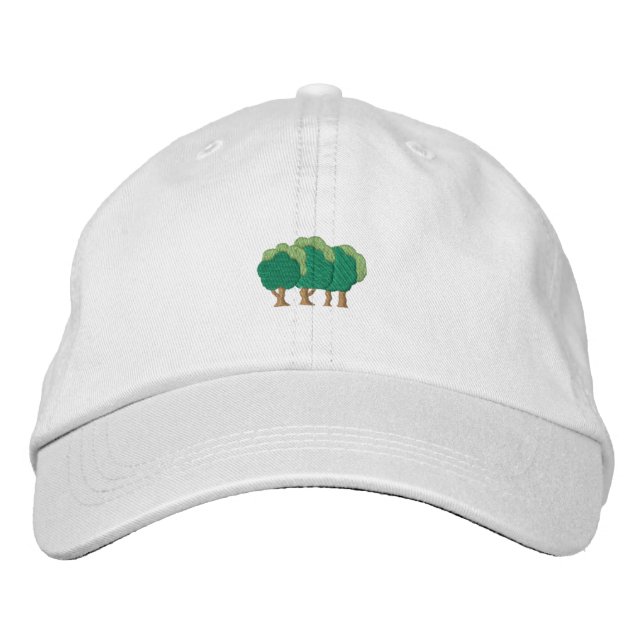 Trees Embroidered Hat (Front)