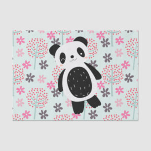 Trees, Flowers, and Panda Bears Tissue Paper