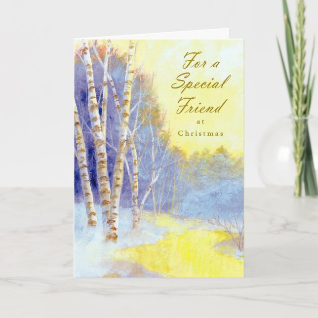 Trees For a Special Friend... Holiday Card (Front)