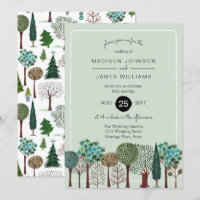 Trees Forest Woodland | Wedding | Invitation