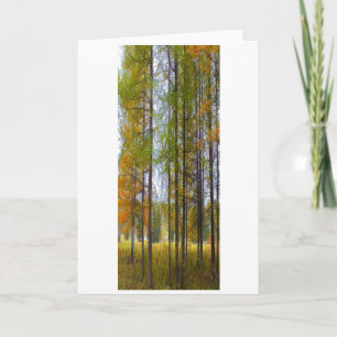 "Trees in Autumn" Digitally Transformed Tamaracks Card