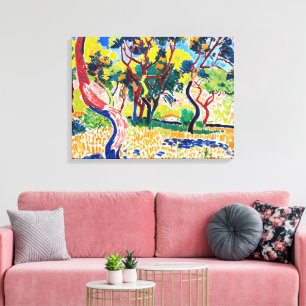 Trees in Collioure Andre Derain Canvas Print