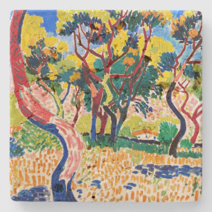 Trees in Collioure   Andre Derain   Stone Coaster