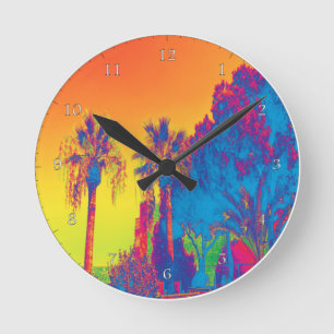 Trees in Cyprus Acrylic Wall Clock