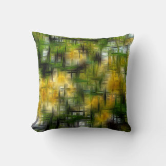 Trees in flowering digital effect style impression cushion
