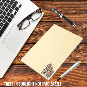 Trees In Sunlight Notepad