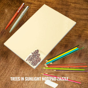 Trees In Sunlight  Notepad