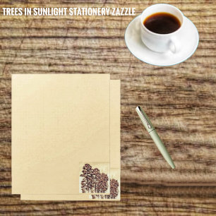 Trees In Sunlight Stationery