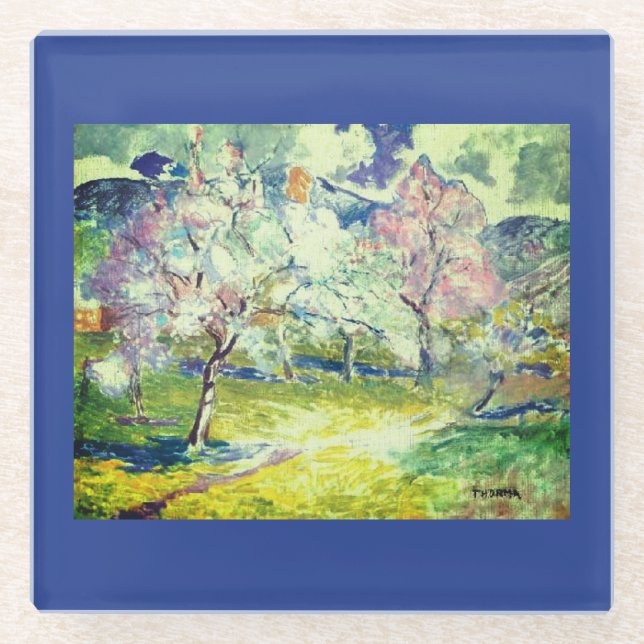 Trees in the spring by Janos Thorma coasters (Front)