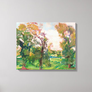 Trees in Villa Borghese by Armando Spadini Canvas Print