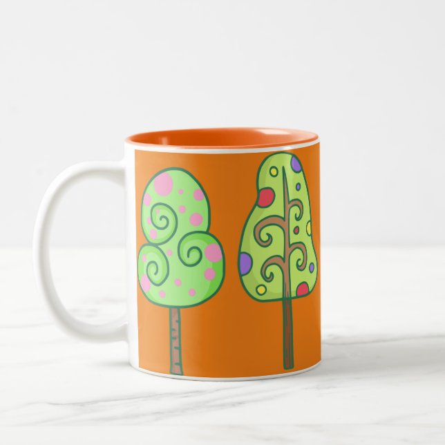 Trees Kawaii Mug (Left)