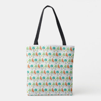 Trees Leaves Birds Tote Bag