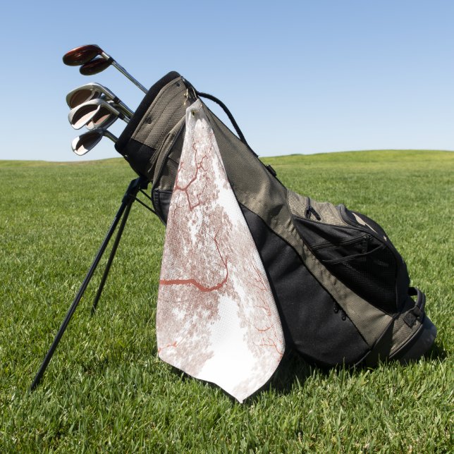 Trees Map 2 Golf Towel (Green)