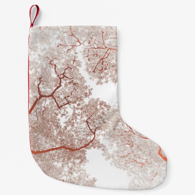 Trees Map 2 Small Christmas Stocking (Front)