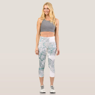 Trees Map 3 Capri Leggings