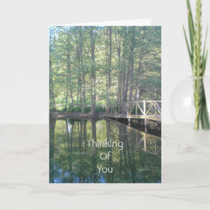 Trees Meadow Nature Reflection Card