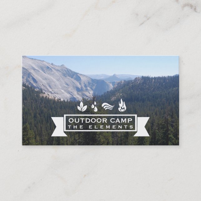 Trees & Mountains Business Card (Front)