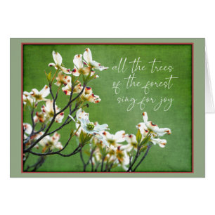 Trees of the forest sing for joy Dogwood
