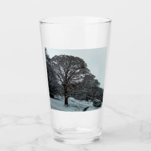 Trees, on the bank glass