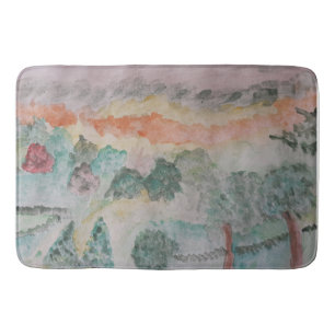 Trees On The Bay Bath Mat