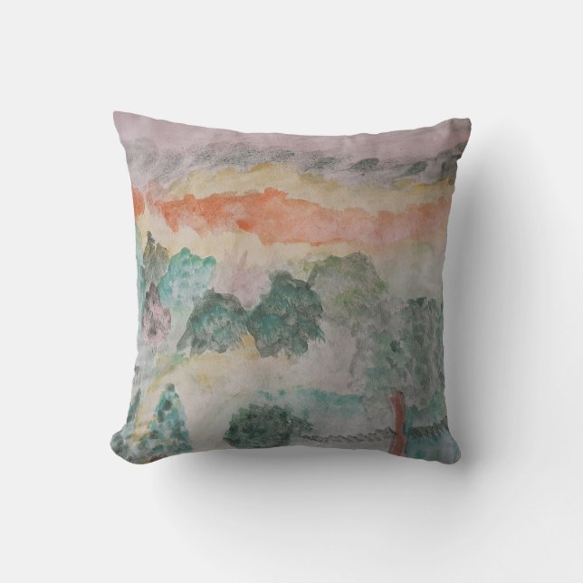 Trees On The Bay Throw Cushion (Front)