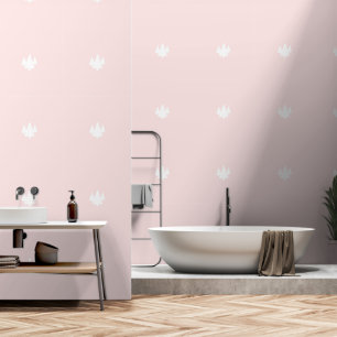 Trees Pale Pink Wallpaper