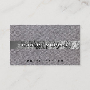 Trees Photography Linen Background Business Card