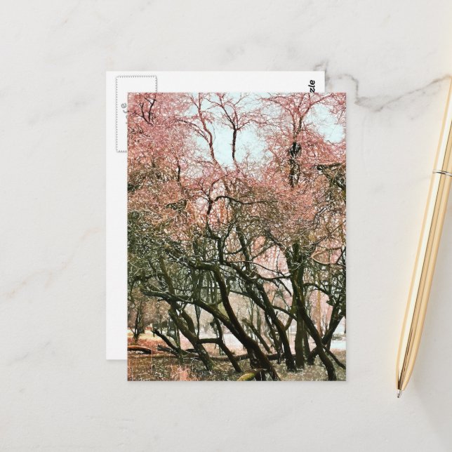 TREES POSTCARD (Front/Back In Situ)