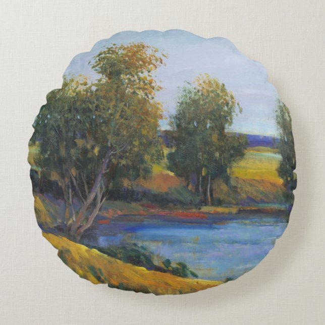 Tree's Reflection II Round Cushion (Front)