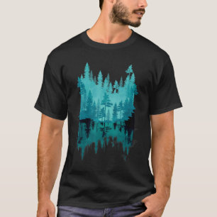 Trees Reflection Outdoors Nature Wildlife Forest T-Shirt
