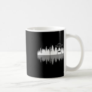 Trees Reflection Spaceship Alien Abduction Of Cow Coffee Mug