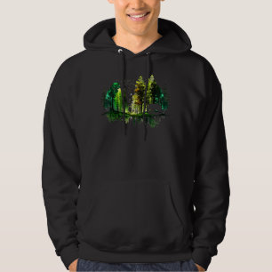 Trees Reflection Wildlife Nature Animal Bear Outdo Hoodie