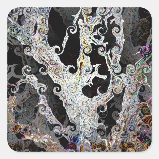 TREES SQUARE STICKER (Front)