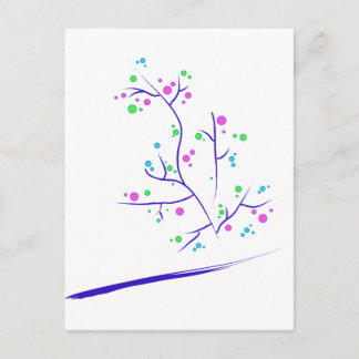 Trees that happiness postcard