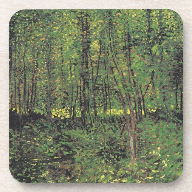 Trees & Undergrowth by Van Gogh Coaster (Front)