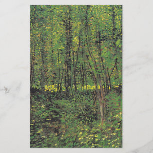 Trees & Undergrowth by Van Gogh Stationery